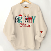 Lofaris Grammy Claus Christmas Pattern Custom Sweatshirt